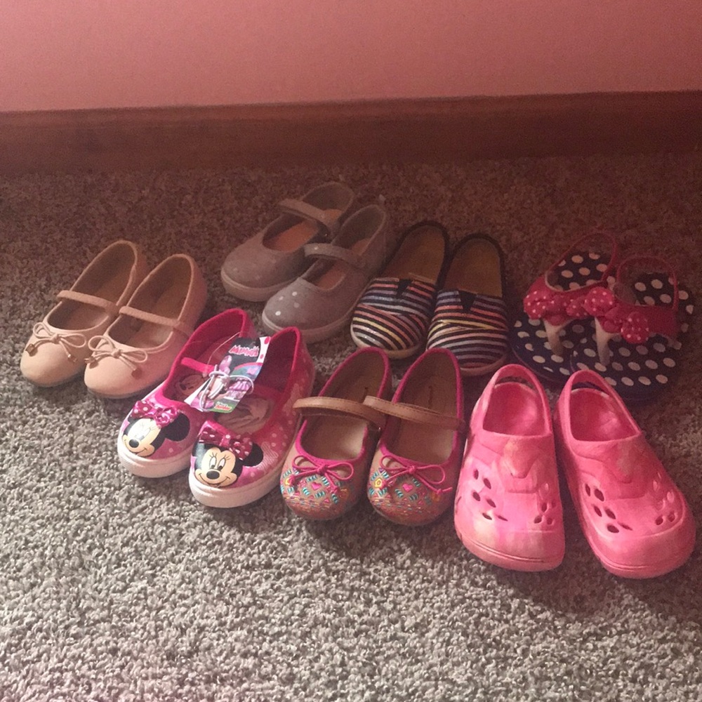 Toddler girl size 9 slip-on shoes